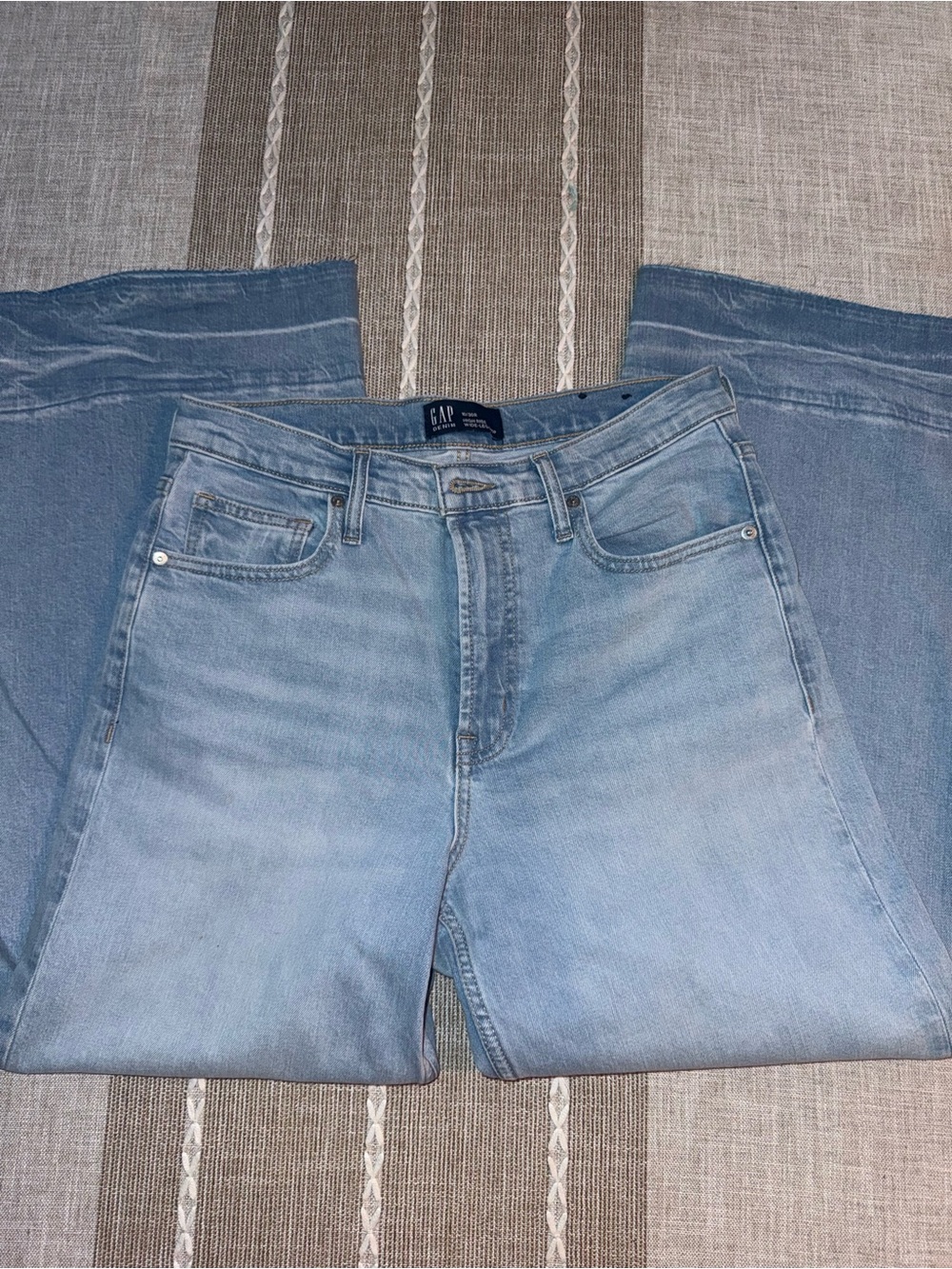 GAP Light Blue Wide Leg capri Women's Jeans